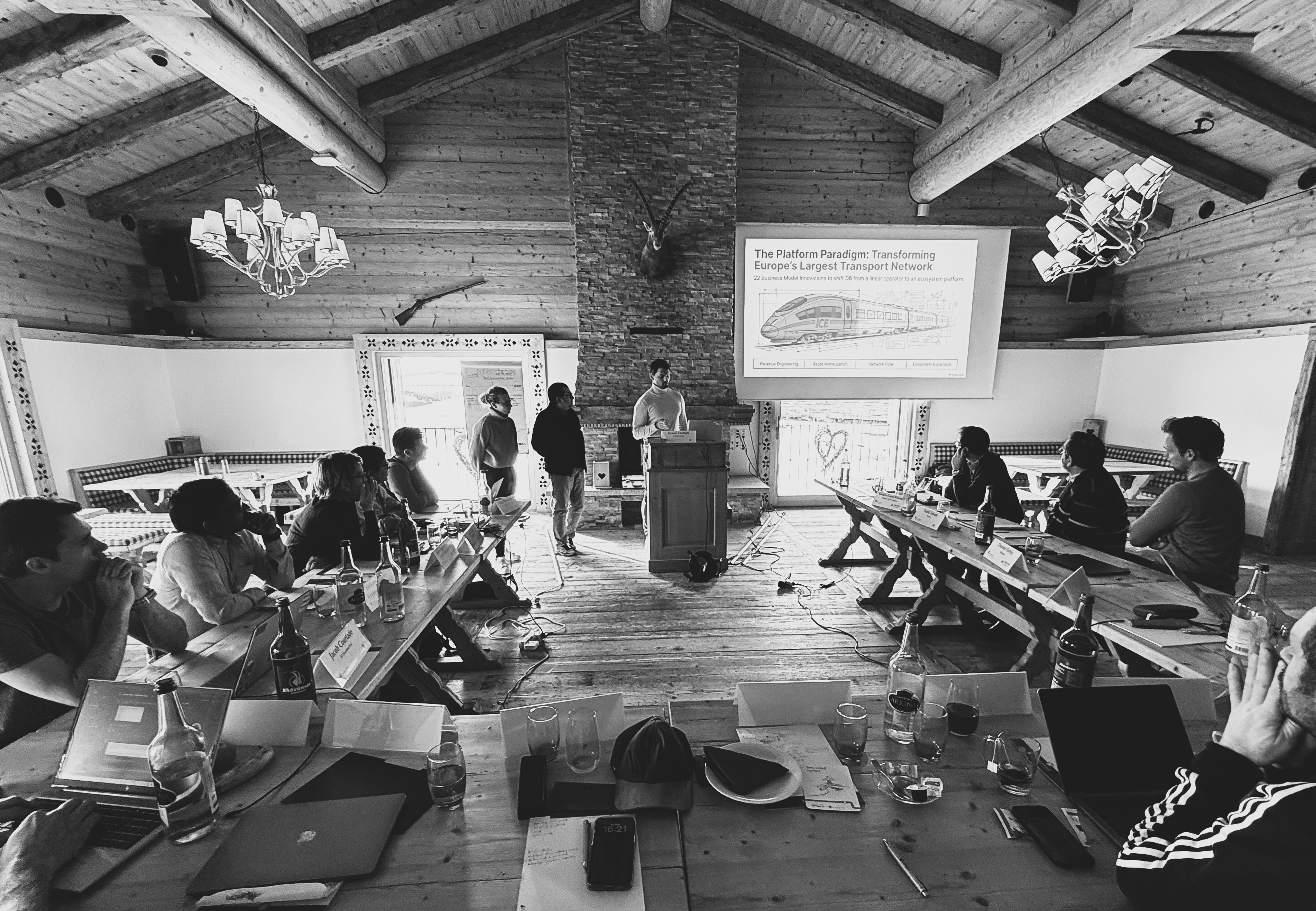AI-supported growth workshop with an executive board